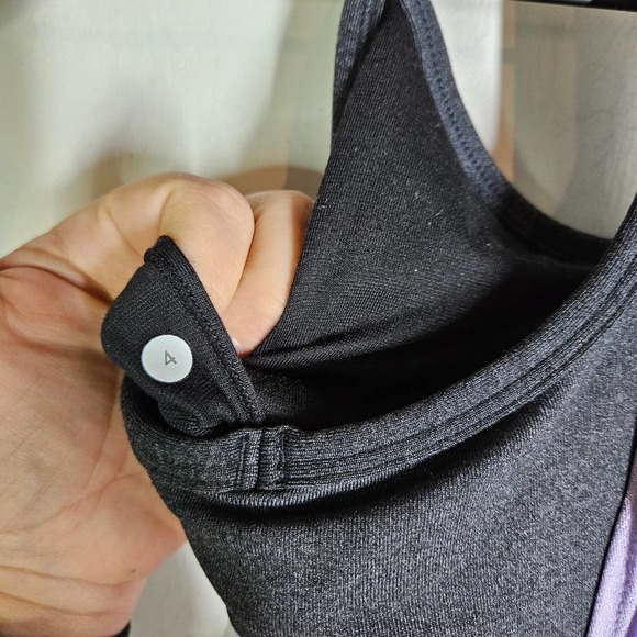 Lululemon No Limit Tank Top 4 Classic Sport Grey Lolo Purple Layered‎ - Picture 6 of 8